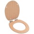 Asiento inodoro WC con tapa de cierre suave MDF diseño