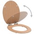 Asiento inodoro WC con tapa de cierre suave MDF diseño