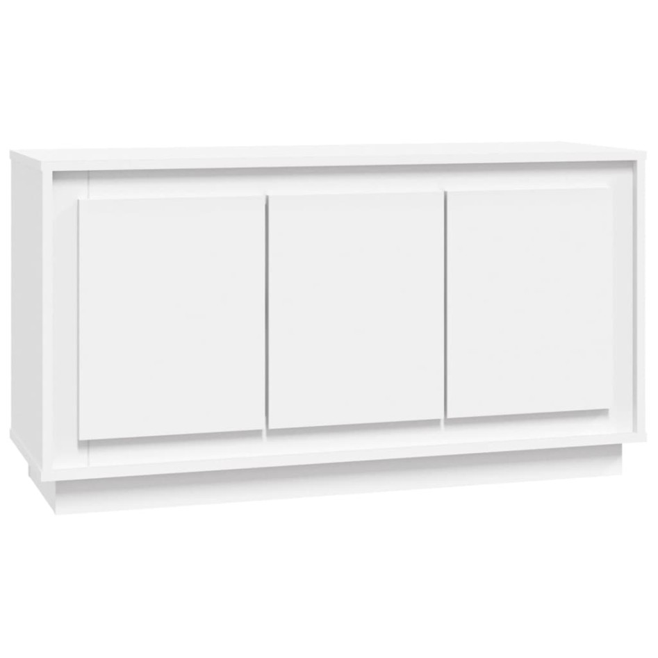 Aparador madera contrachapada blanco 102x35x55
