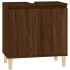 Armario de lavabo madera contrachapada roble marrón 58x33x60
