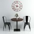 Reloj de pared de metal rojo 58