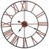 Reloj de pared de metal rojo 58