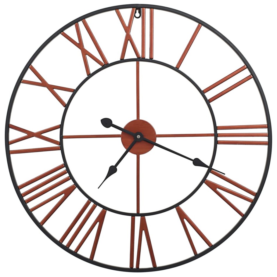 Reloj de pared de metal rojo 58