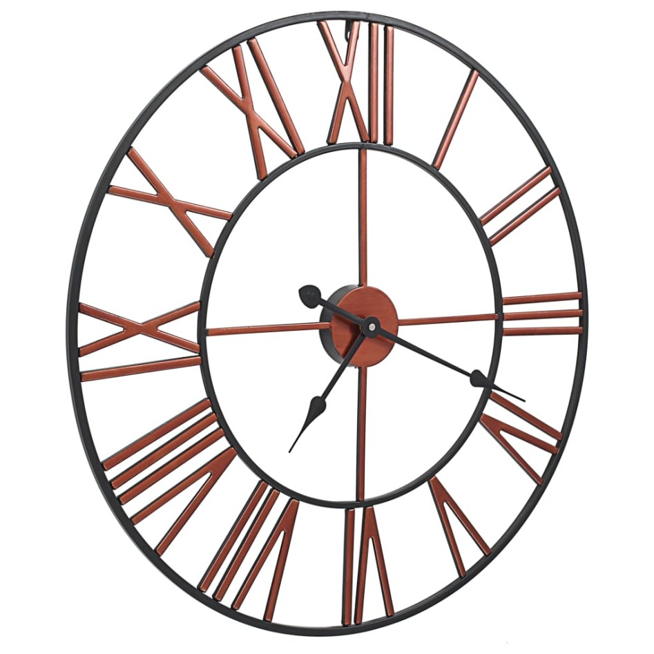 Reloj de pared de metal rojo 58