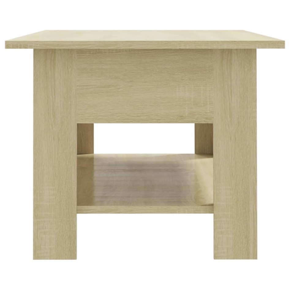 Mesa de centro madera de ingeniería roble Sonoma 102x55x42