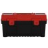 Set de cajas de herramientas 2 pzas polipropileno negro y