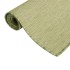 Alfombra de exterior de tejido plano verde 140x200