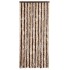 Cortina mosquitera beige y marrón claro chenilla 90x200