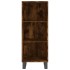 Aparador de madera de ingeniería roble ahumado 34,5x32,5x90