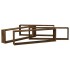 Estante cúbico de pared 4 uds madera roble ahumado