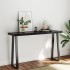 Tablero mesa madera tratada borde vivo marrón 140x40x(2-6)
