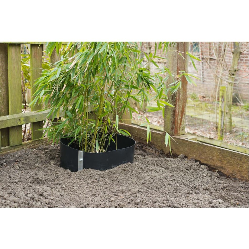 Nature Lona protectora de raíces HDPE negro 0,7x3