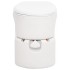 Inodoro de camping integrado HDPE y esmalte blanco 24+17