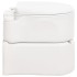 Inodoro de camping integrado HDPE y esmalte blanco 24+17