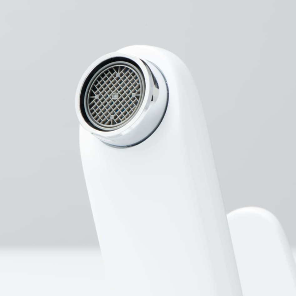 SCHÜTTE Grifo mezclador de lavabo ALASKA blanco y