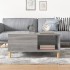 Mesa de centro madera contrachapada gris Sonoma 80x80x36,5