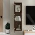 Mueble para TV de pared color roble marrón 30,5x30x110