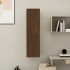 Mueble para TV de pared color roble marrón 30,5x30x110