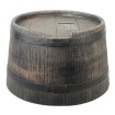 Nature Soporte para barril de lluvia aspecto madera 45x28,5 cm marrón