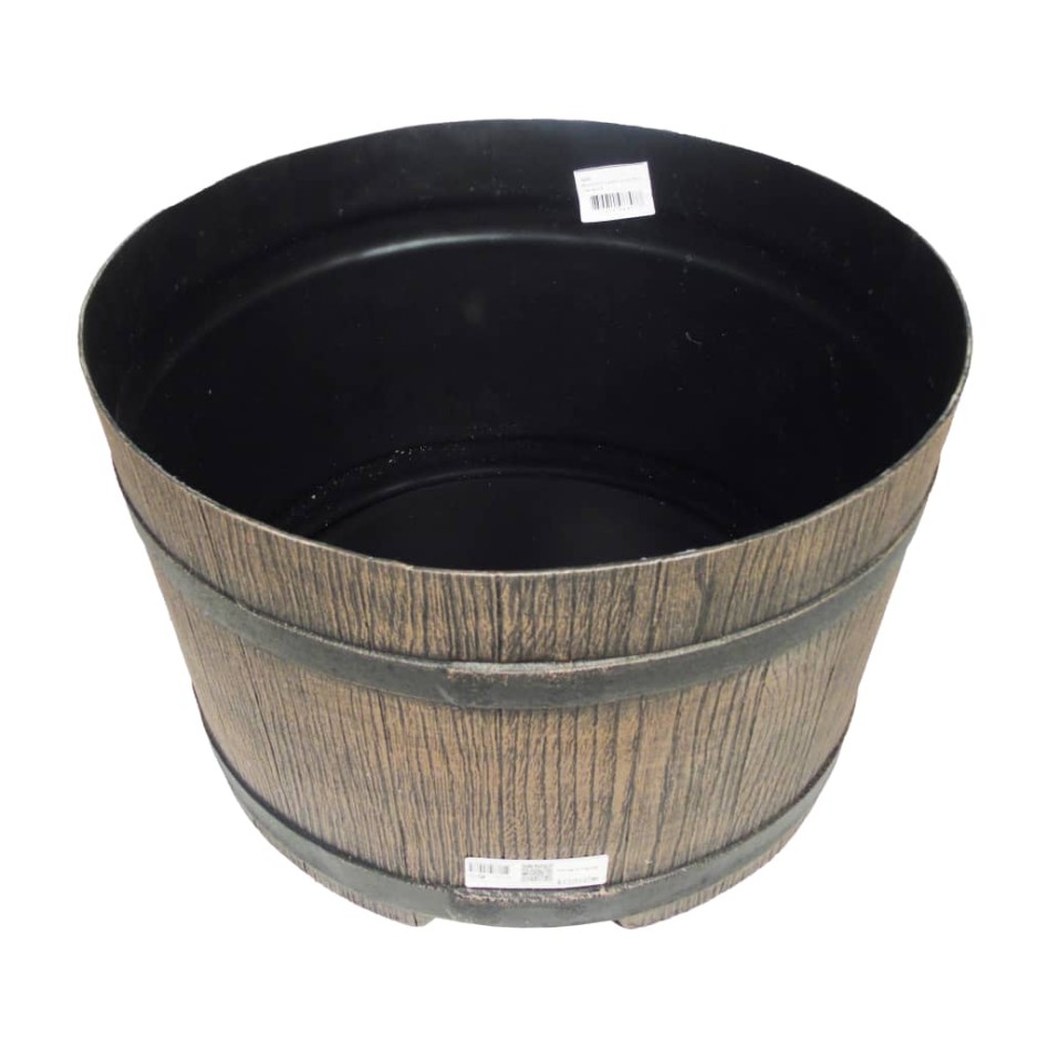 Nature Soporte para barril de lluvia aspecto madera 45x28,5 cm