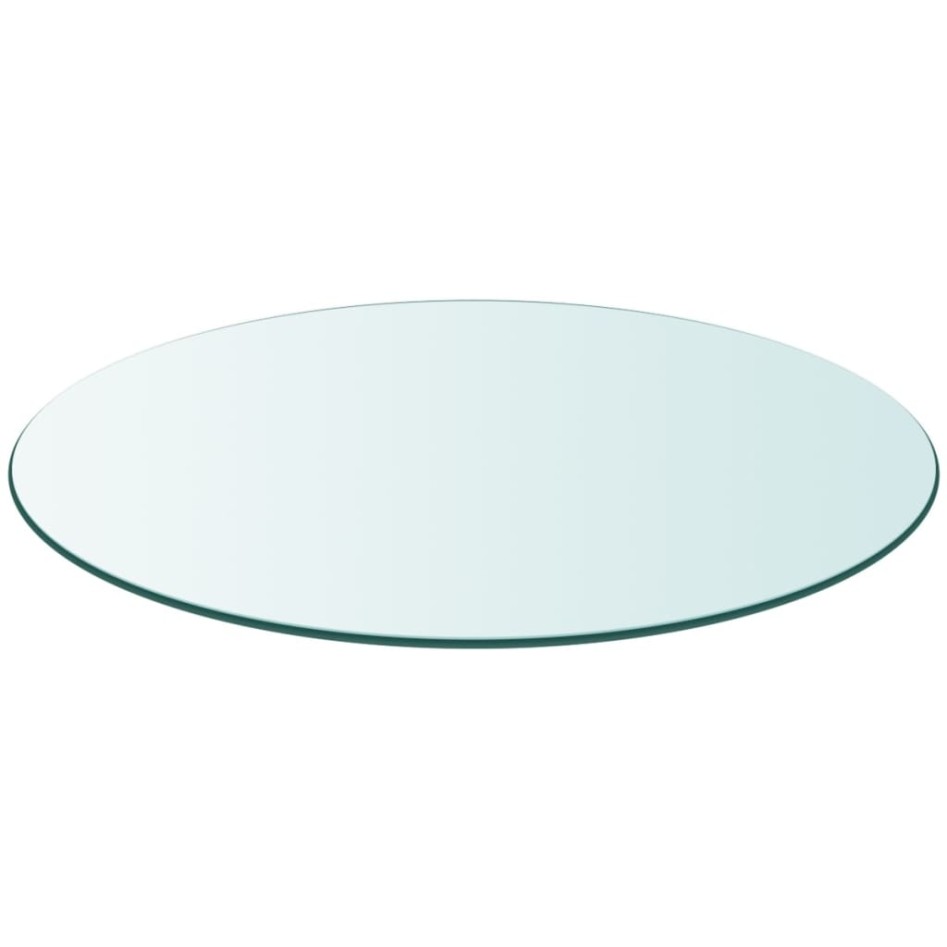 Tablero de mesa de cristal templado redondo 700