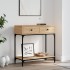 Mesa consola madera de ingeniería roble Sonoma 75x34,5x75