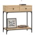 Mesa consola madera de ingeniería roble Sonoma 75x34,5x75