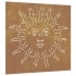 Adorno de pared de jardín acero corten diseño sol 55x55