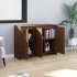 Aparador de madera de ingeniería marrón roble 102x33x75