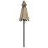 Sombrilla de aluminio gris topo 200x224