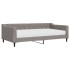 Sofá cama con colchón tela gris taupe 100x200
