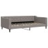 Sofá cama con colchón tela gris taupe 100x200