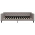 Sofá cama con colchón tela gris taupe 100x200