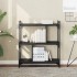 Librería de 3 estantes madera de ingeniería negro 76x32x88