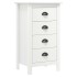 Mesita de noche Hill madera maciza de pino blanco 46x35x49,5