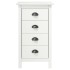 Mesita de noche Hill madera maciza de pino blanco 46x35x49,5