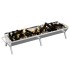 Bandeja para barbacoa acero inoxidable plateado 158x42x31