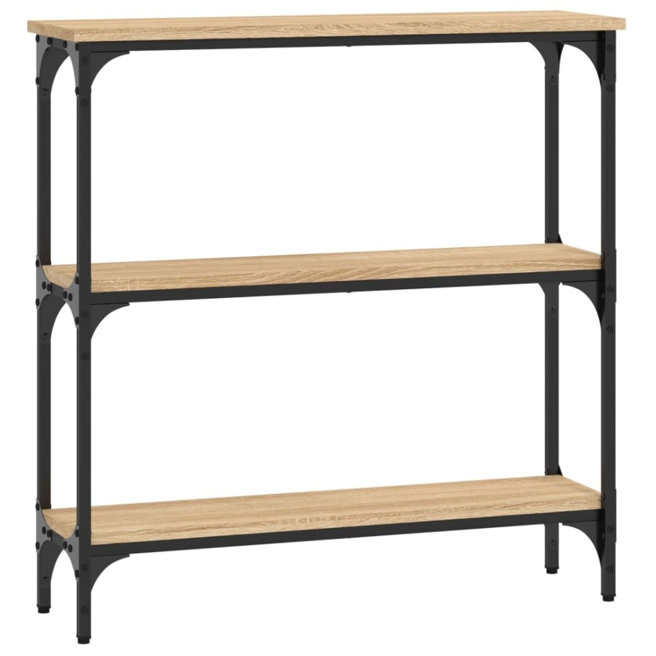 Mesa consola madera de ingeniería roble Sonoma 75x22,5x75