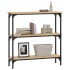 Mesa consola madera de ingeniería roble Sonoma 75x22,5x75