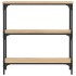Mesa consola madera de ingeniería roble Sonoma 75x22,5x75