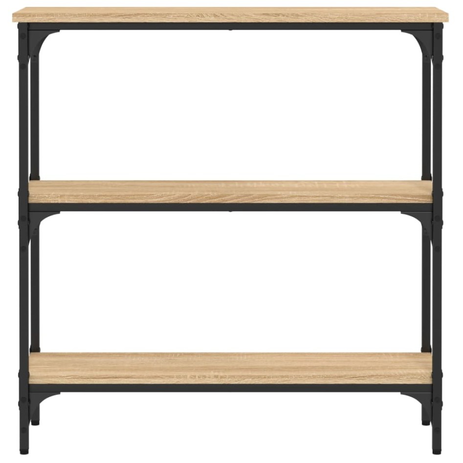 Mesa consola madera de ingeniería roble Sonoma 75x22,5x75