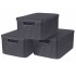 Curver Cajas de almacenaje con tapa Style 3 unidades M gris