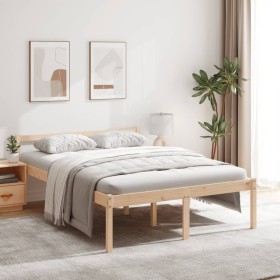 Cama para personas mayores madera maciza pino 120x190
