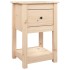 Mesita de noche madera maciza de pino 40x35x61,5