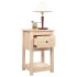 Mesita de noche madera maciza de pino 40x35x61,5