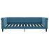 Sofá cama con colchón terciopelo azul 90x200