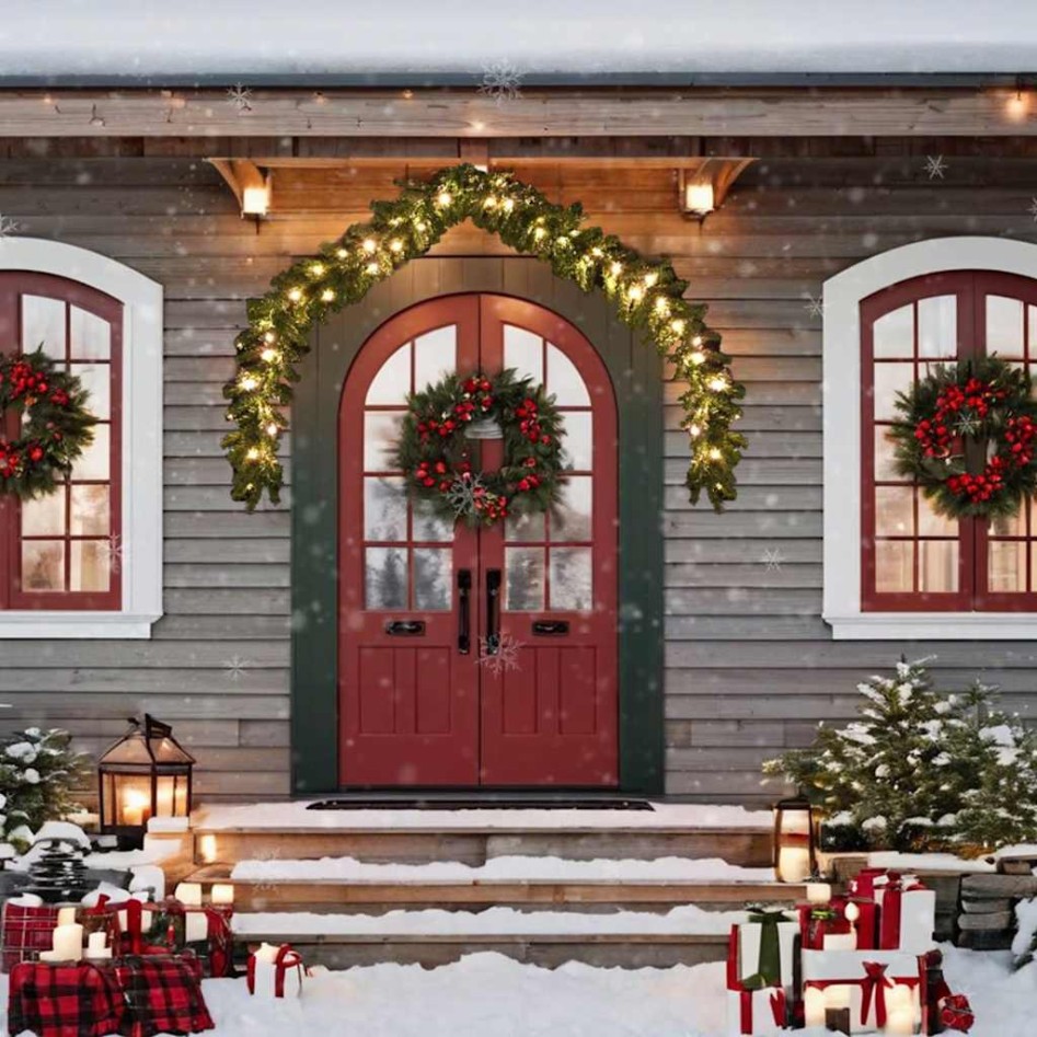 Guirnalda de navidad con luces LED 10