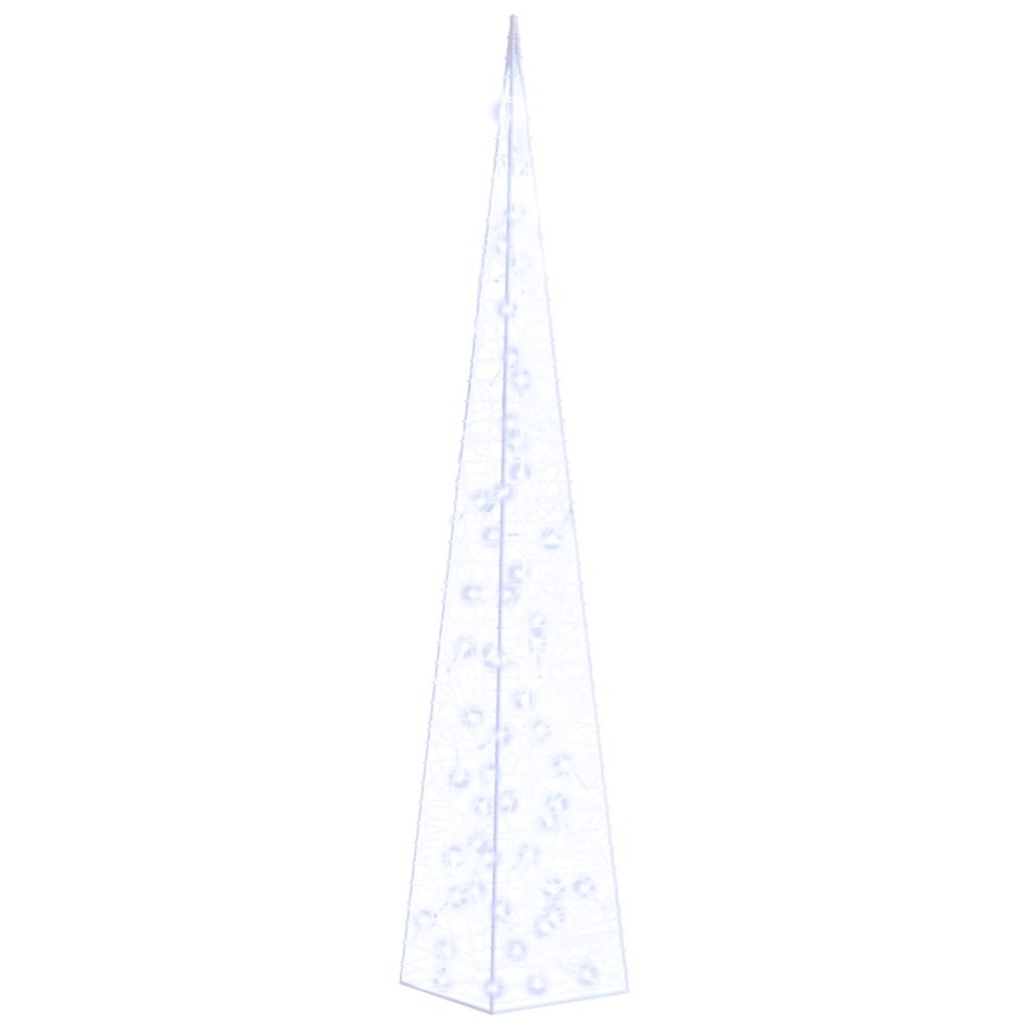 Cono de luz LED decorativo acrílico azul 120