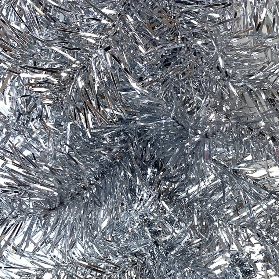 Guirnalda de Navidad con luces LED plateado 20