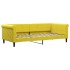 Sofá cama con colchón terciopelo amarillo 90x200